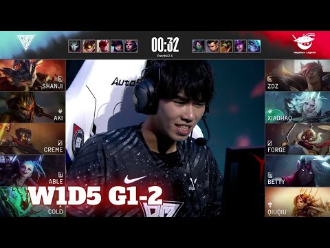 AL vs OMG - Game 2 | Week 1 Day 5 LPL Spring 2022 | Anyone's Legend vs Oh My God G2