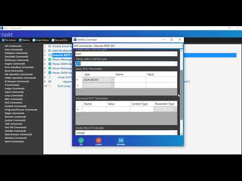taskt rpa - Execute REST API (GET)
