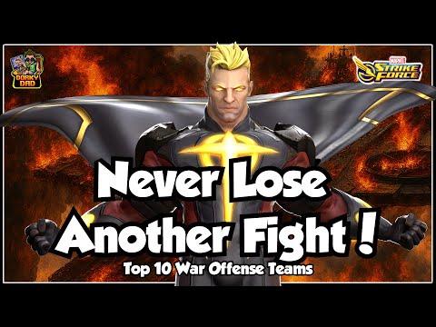 How To Win EVERY War Fight! | Top 10 Teams For Easy Gameplay! | MSF | Marvel Strike Force