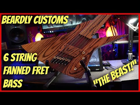 💥 Beardly Customs "Beast"! - 6 string Fanned Fret Bass