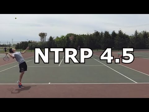 Tennis Highlights -  Playing against NTRP 4.5 (James) - Spring 2018