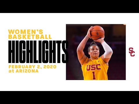USC Women's Basketball Highlights - Arizona 73, USC 57