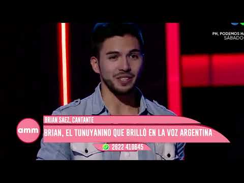 Brian Saez, el tunuyanino que participó en La Voz Argentina