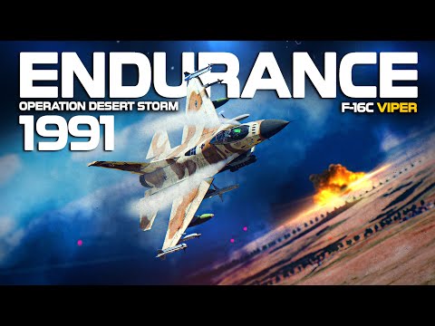 ENDURANCE | F-16C Viper During Operation Desert Storm | Digital Combat Simulator | DCS |