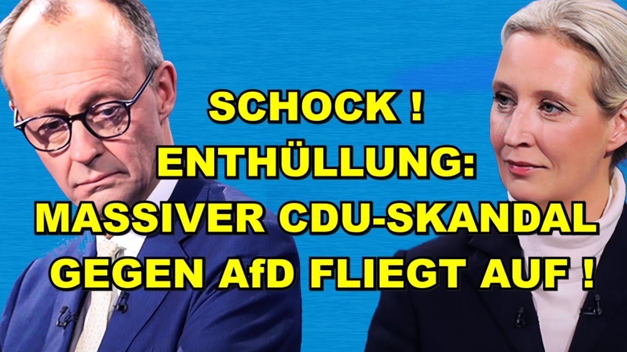 MASSIVER CDU-Skandal gegen AfD FLIEGT AUF!
