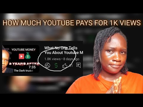 How Much YOUTUBE pays  for 1,000 VIEWS IN 2025 ( very honest result)