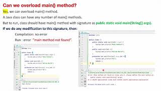 Can we overload main() method in java | Core Java Interview Question