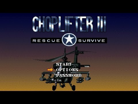 Choplifter III: Rescue Survive (SNES) 【Longplay】