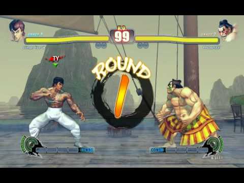 Street Fighter 4 - Fei Long vs Honda