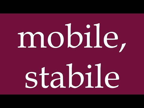 How to Pronounce ''mobile, stabile'' (mobile, stable) Correctly in German