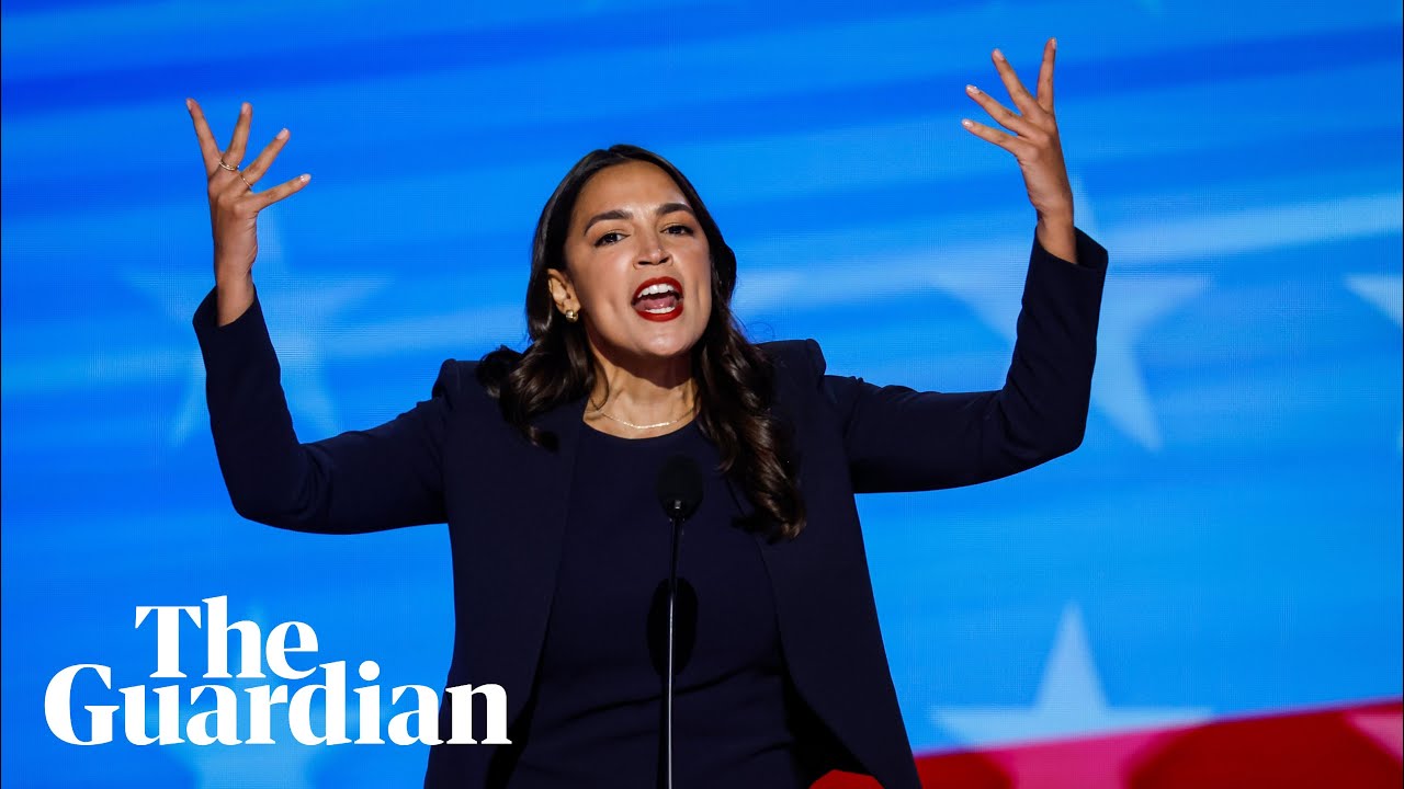 Alexandria Ocasio-Cortez offers spirited attack on Donald Trump at DNC