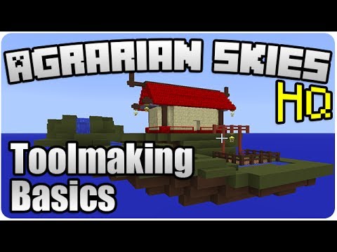 MINECRAFT | Agrarian Skies: Basic Toolmaking Guide