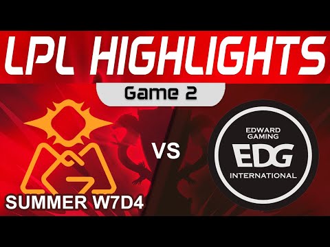 OMG vs EDG Highlights Game 2 LPL Summer Season 2023 W7D4 Oh My God vs EDward Gaming by Onivia