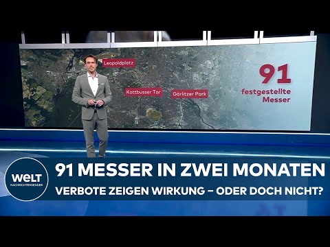 BERLIN: 91 Messer in zwei Monaten sichergestellt - Polizei spricht von Erfolg