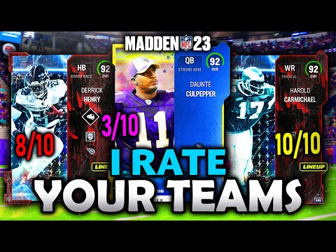 I RATE YOUR TEAMS EP. 9 - Madden 23 Ultimate Team