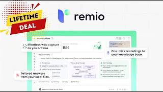 Remio Lifetime Deal: Build a Private, AI-Powered Knowledge Base Tools