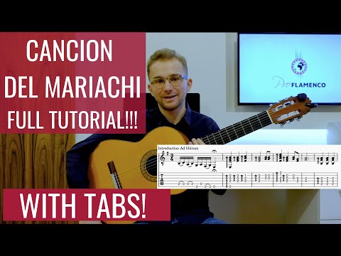 Cancion del Mariachi Guitar Lesson (TABS) / Desperado Guitar Tutorial