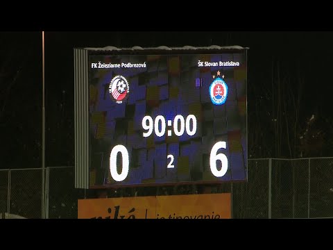 ZOSTRIH | FK Železiarne Podbrezová - ŠK Slovan Bratislava | 0:6