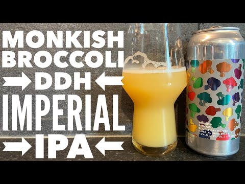 Monkish Broccoli Double Dry Hopped IPA By Monkish Brewing Company | American Craft Beer Review