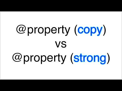 Why you might use copy instead of strong in an Objective-c @property