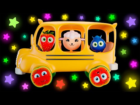 ???????? Funky Fruits Baby Sensory | Watermelon Wheels On The Bus – Fun Animation and Upbeat Music! ????