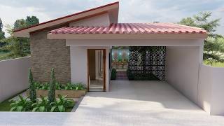 Casa com Telhado Aparente, Área Gourmet e Piscina | 2 Quartos | Terreno 10x20m | P80.2