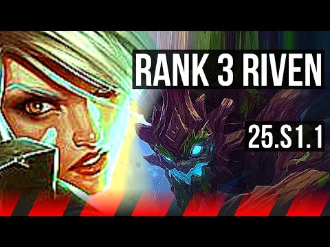 RIVEN vs MAOKAI (TOP) | Rank 3 Riven, 5/1/2, Rank 24 | BR Grandmaster | 25.S1.1