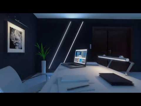 Відео огляд Алюмінієвий врізний профіль тип SUBLI для LED стрічок, з розсіювачем LUMINES. (Ціна за 1 м.п.)