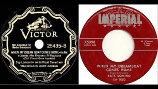 Guy Lombardo - When My Dream Boat Comes Home vs Fats Domino - When My Dreamboat Comes Home