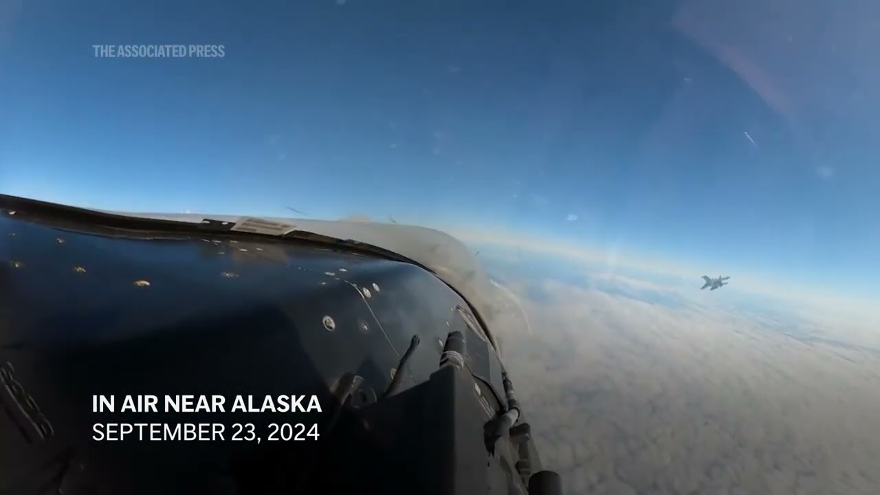 Watch how close this Russian jet flies to a US plane near Alaska