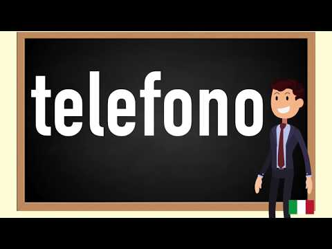 How to pronounce telefono  in Italian