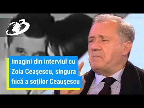 Imagini din interviul cu Zoia Ceaşescu, singura fiică a soţilor Ceauşescu