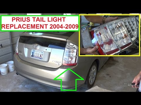 Toyota Prius Tail Light Removal and Replacement. Toyota Prius XW20 2004 - 2009