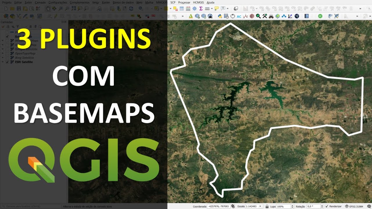 3 Plugins do QGIS para inserir Imagens do Google Earth, Bing Maps e outros Basemaps