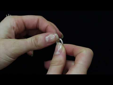 9ct White Gold 0.10ct Diamond Huggie Hoop Earrings - Hatton Jewellers London HJ512