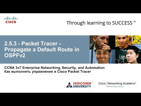 Курс Молодого Бойца Cisco Часть 3 2021 CCNA ENSA 2.5.3 Packet Tracer Propagate a Def Route in OSPFv2