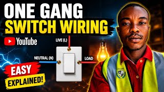  One Gang Switch Wiring Explained Step by Step for Beginners