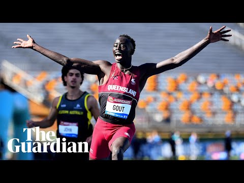 Sprinter Gout Gout, 16, breaks Australia’s longstanding men’s 200m record