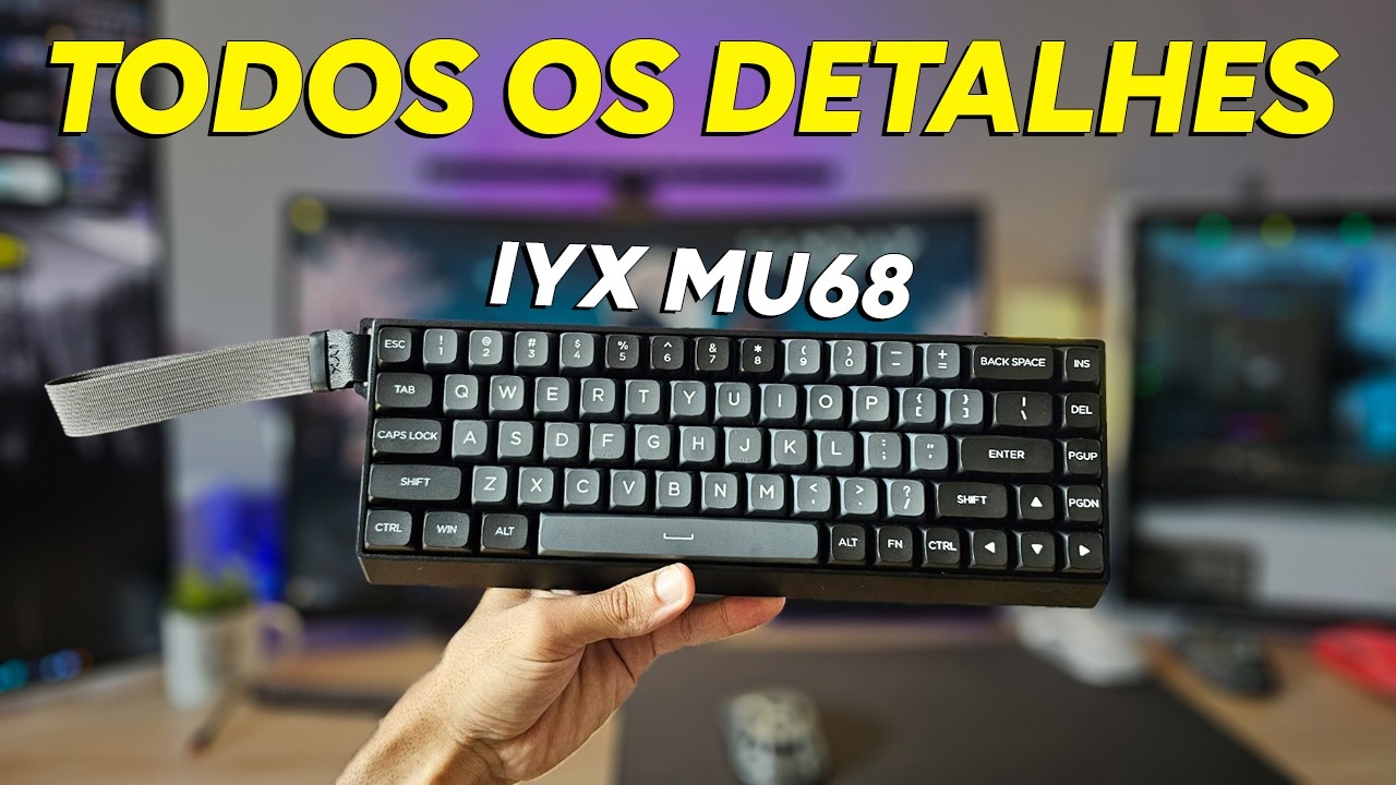 O MELHOR TECLADO MAGNÉTICO que já testei! Review IYX Mu68 PT-BR