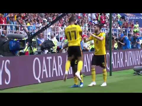 MICHY BATSHUAYI Goal 5:1 | Belgium vs. Tunisia | World Cup 2018