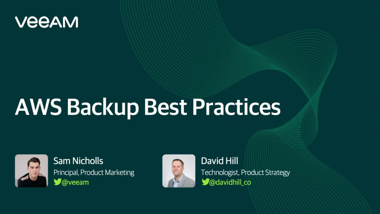 AWS Backup Best Practices video