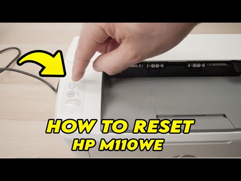 How to Reset: HP LaserJet M110we Printer