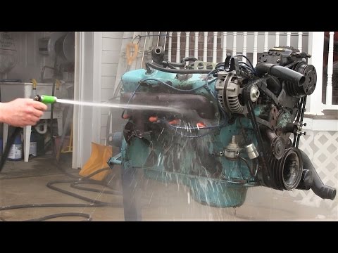 Mopar 440 Engine Build Part 2 - Degrease the Block