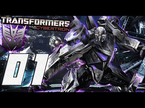 Transformers War for Cybertron Walkthrough Part 1 Dark Energon Destroy Them All Barricade! (PS3)