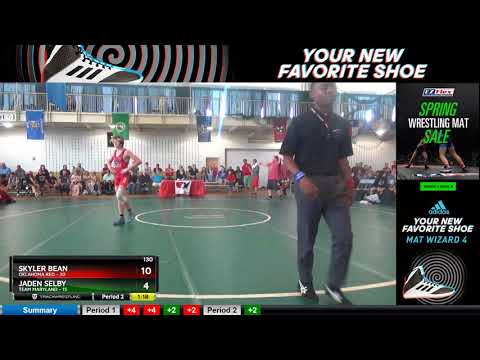 Mat 4 130 Skyler Bean Oklahoma Red Vs Jaden Selby Team Maryland