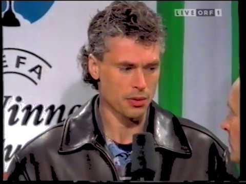 Half-time in the EC Final Rapid Vienna - PSG 1996