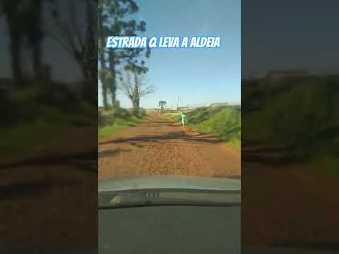 Estrada que leva direto pra aldeia em Manoel Ribas