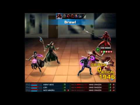 Nico Minoru lv9 and Loki lv9 Marvel Avengers Alliance