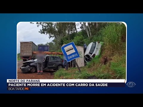 Acidente na PR-170 em Jaguapitã deixa paciente morta