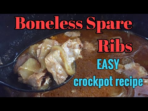 #whatscookin Boneless Spare Ribs In Crockpot